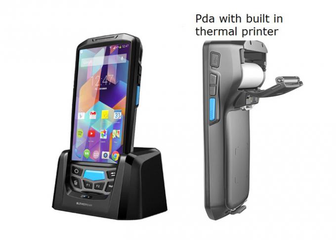 Handheld Android Pos Terminal With Printer / Honeywell N6603 Barcode Scanner